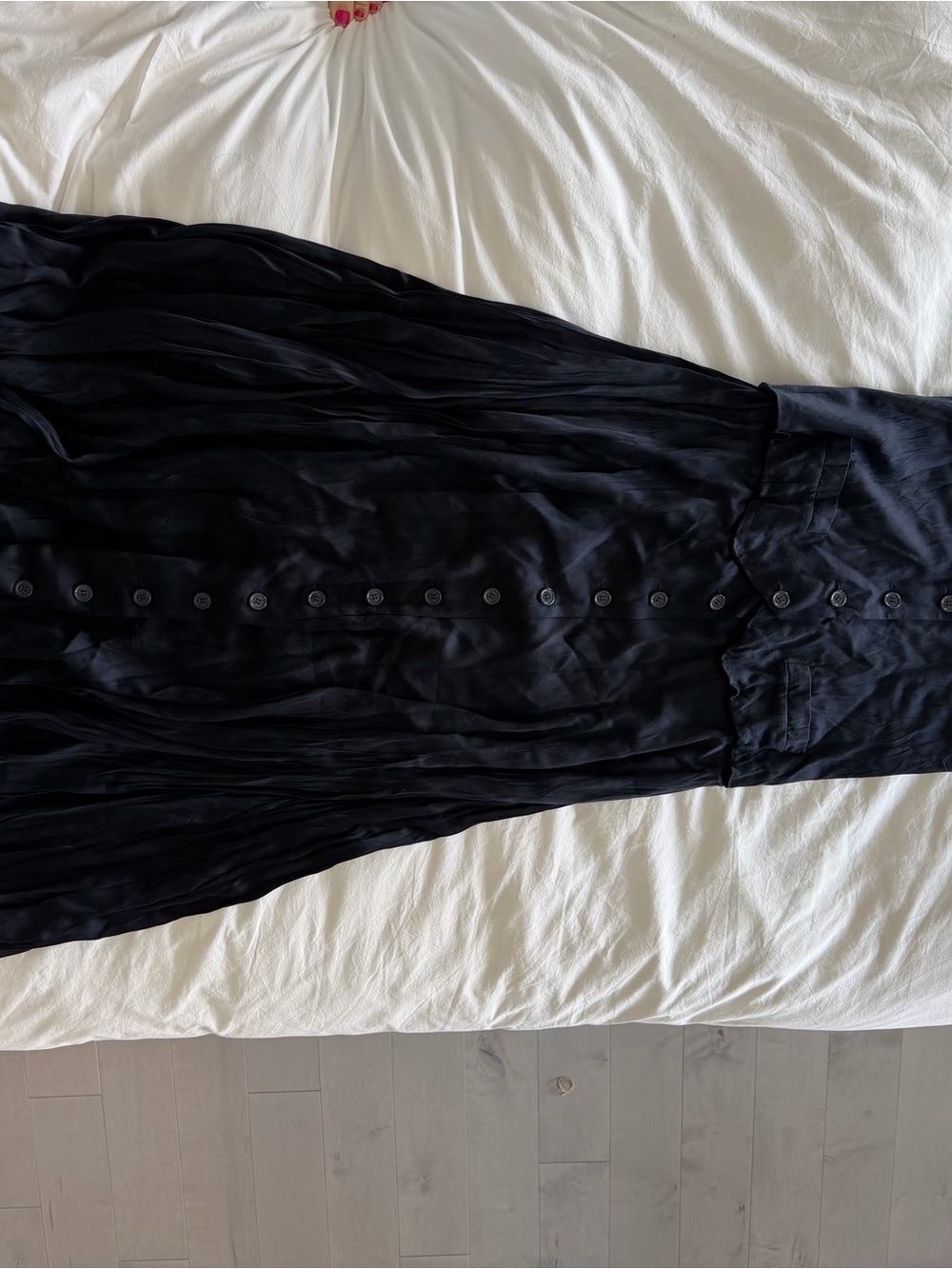 Marc Jacobs Dark Navy Silk Evening Gown- Deep Navy - Picture 4 of 5